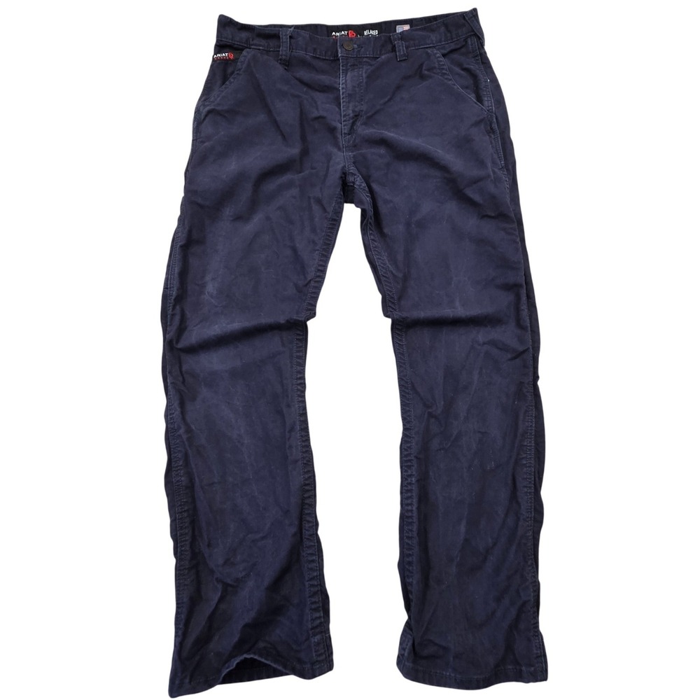 Ariat FR M4 Relaxed Boot Flame Resistant Work Pants Navy Blue Mens 36x34 Westex